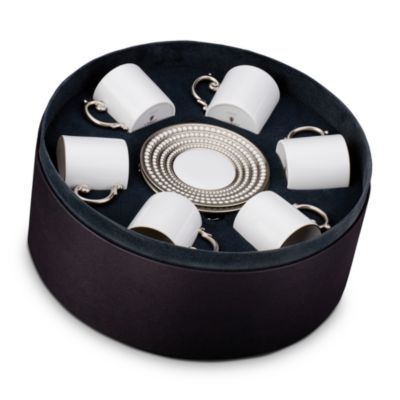L'Objet - Perlee Espresso Cup and Saucer Gift Box