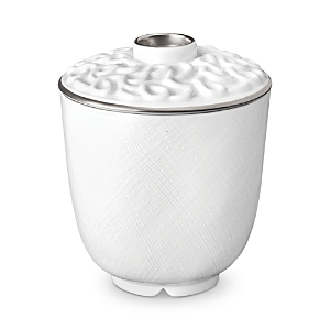 Shop L'objet Han Platinum Tea Cup With Lid In Silver