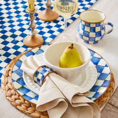 Royal Check Dinner Plate