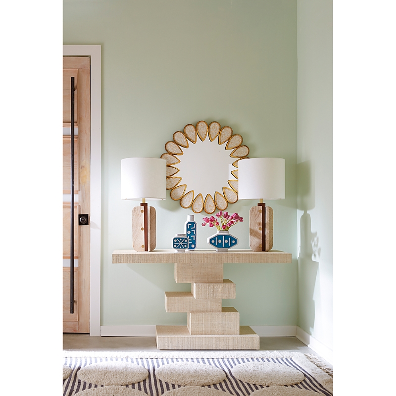 Jonathan Adler Cubist Console In Ivory