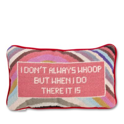 Furbish Studio - Whoop There It Is Needlepoint Decorative Pillow