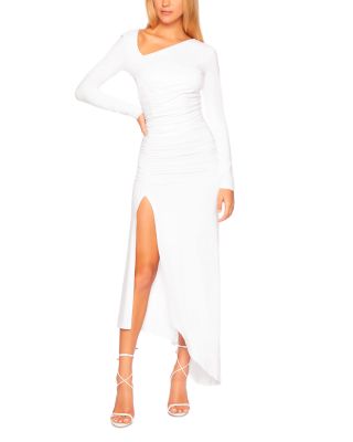 Susana Monaco - Asymmetric Ruched Slit Dress