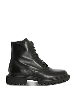 Shop Allsaints Men's Vaughan Leather Boots In Black