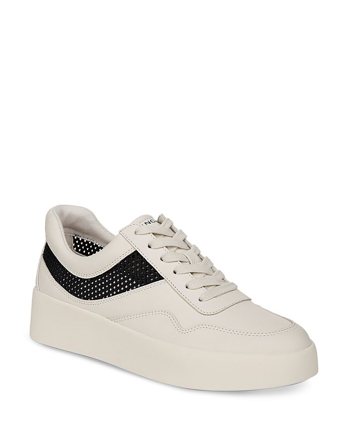 Vince Women #39 s Warren Court Knit Detail Sneakers Bloomingdale #39 s