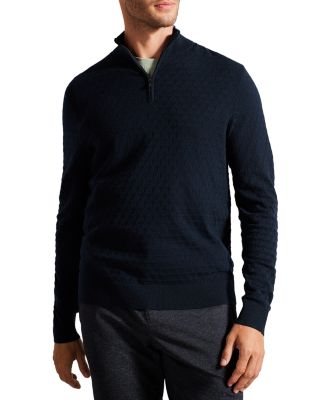 Ted Baker - T Stitch Quarter Zip Pullover Sweater