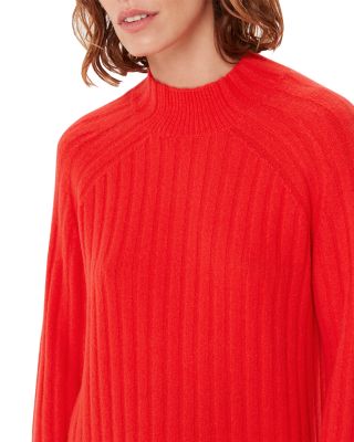 Ribbed Knit Midi Sweater Dress