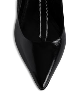 Women&#39;s First Night Pointed Toe Chain Embellished Vintage Effect Slingback Pumps