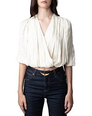 Zadig & Voltaire Cropped Wrap Top