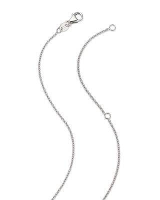 Diamond Flower Pendant Necklace in 14K White Gold, 1.0 tcw