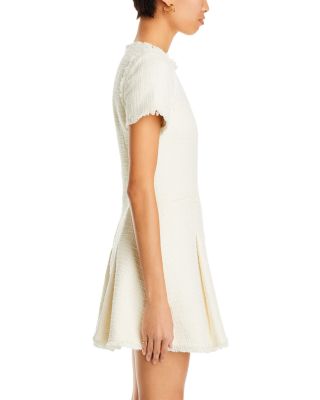 Nova Fringe Trim Boucl&amp;eacute; Mini Dress