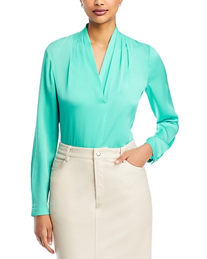 Nellie Silk-Blend Pleated Blouse - 100% Exclusive