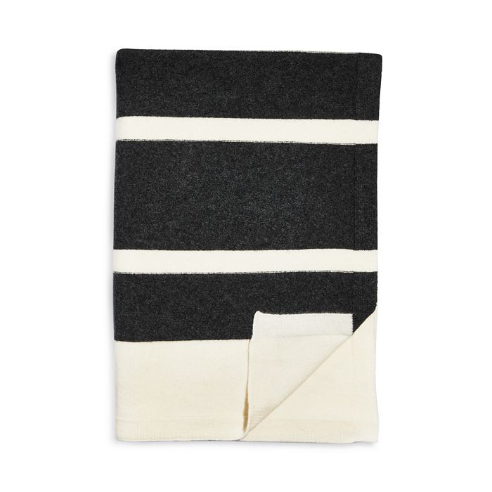 Vince Cashmere Striped Throw Bloomingdale's