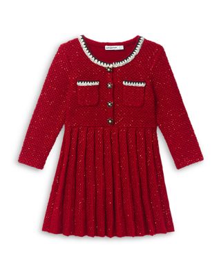 Self-Portrait - Sequined Knit Dress - Little Kid, Big Kid