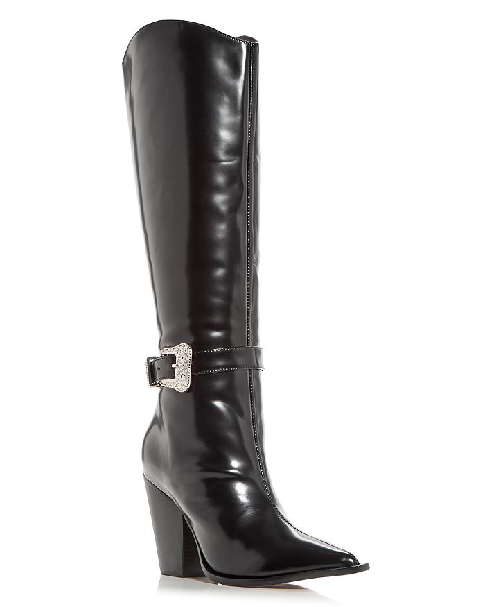 SCHUTZ Women's Jeane Pointed Toe Block Heel Boots | Bloomingdale's