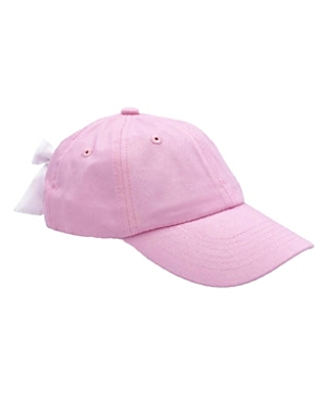 Bits & Bows Girls' Palmer Pink Bow Baseball Hat - Little Kid