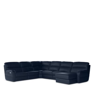 Grazia 6-Piece Power Reclining Leather Sectional