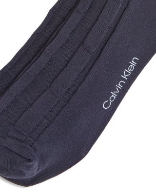 Textured Stripe Dress Crew Socks