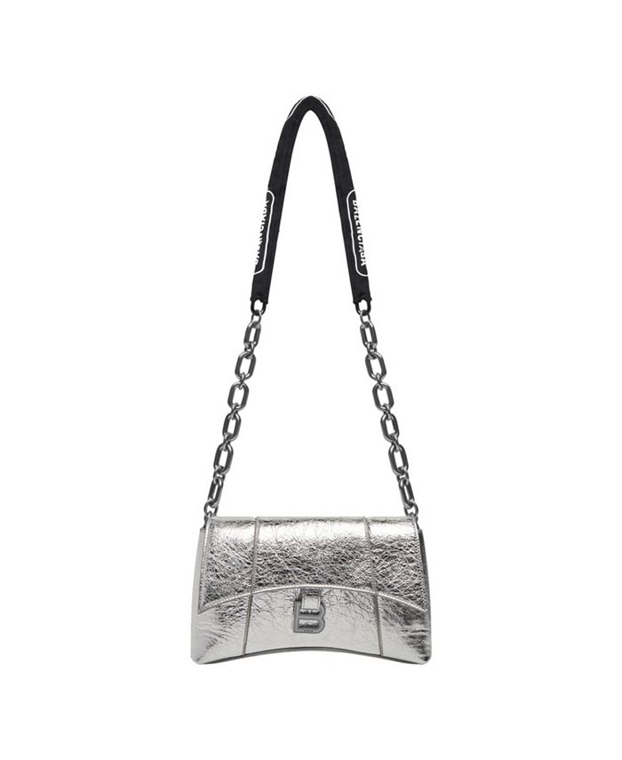 Balenciaga Downtown Mini Shoulder Bag with Chain Metallized ...