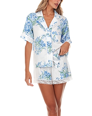 Selena Printed Satin Pajama Set