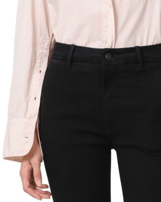 Jayla High Rise Split Cuff Skinny Leg Jeans in Blush Black