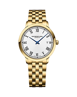 Shop Raymond Weil Toccata Watch, 39mm In White/gold