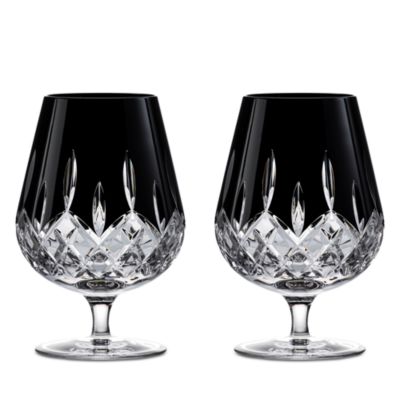 Waterford - Connoisseur Lismore Black Brandy Balloon, Set of 2