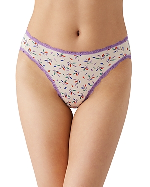 B.tempt'd By Wacoal Inspired Eyelet Hi Leg Briefs In Simply Petals