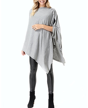 Accouchée 4 In 1 Multipurpose Knitwear As Maternity/nursing Shawl In Grey