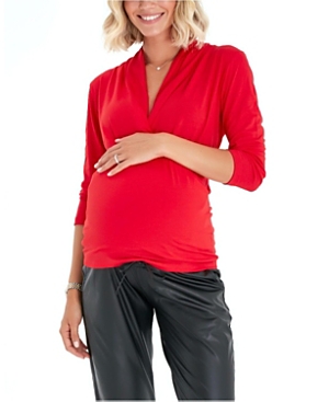 Shop Accouchée Pure Maternity/nursing Top In Red