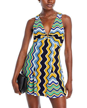 Ramy Brook Lyra Wavy Stripe Mini Dress - 100% Exclusive In Multicolor Wave Knit