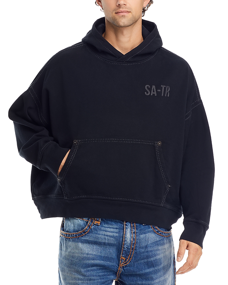 Saxtr Oversized Topstitched Hoodie