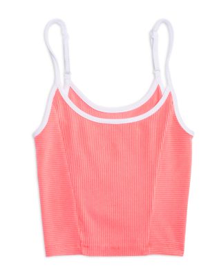 KatieJnyc - Girls' Annie Contrast Trim Cropped Cami Top - Big Kid