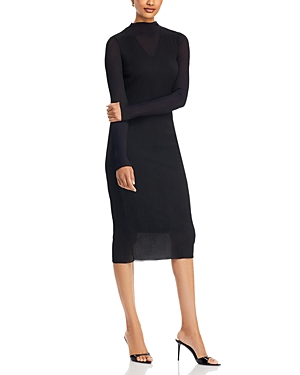 Shop Hugo Boss Eviba Dress In Black