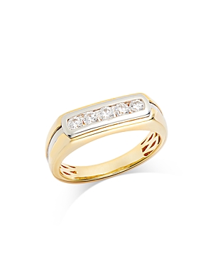 Bloomingdale's Men's Diamond Ring In 14k White & Yellow Gold, 0.50 Ct. T.w. In White/gold