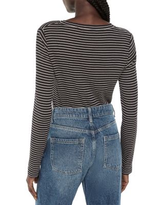 Essential Slim Striped Crewneck Top