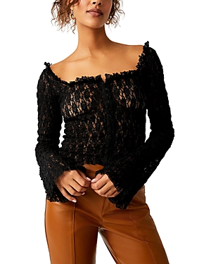 Free People Madison Lace Top