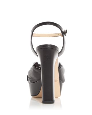 Women's Heloise 120 Snake Embossed High Block Heel Platform Sandals