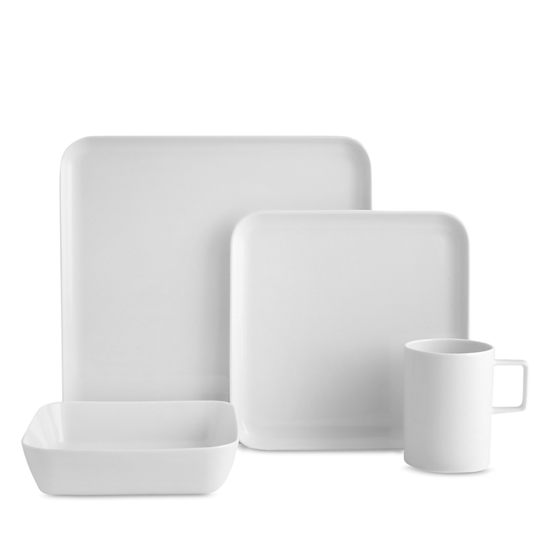 Porland Cortot 4-piece Place Setting Set In White