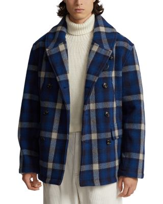 Polo Ralph Lauren Wool Blend Plaid Double Breasted Ranch Coat |  Bloomingdale's