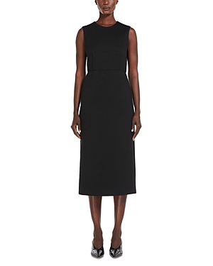 Shop Max Mara Maremar Jersey Midi Dress In Black