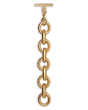Cult Gaia Delphi Open Link Toggle Bracelet In Gold