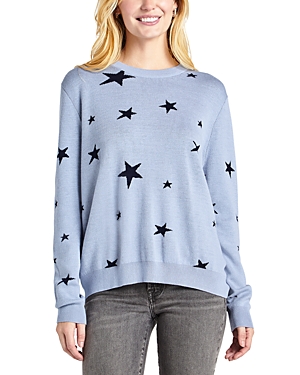 Shop Splendid Natalie Star Intarsia Sweater In Calypso