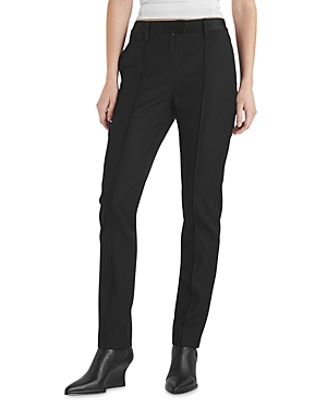 Rag & Bone Blaine Virgin Wool Straight Leg Pants In Black