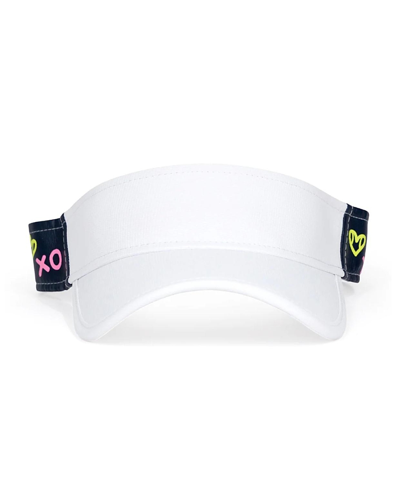 Ame & Lulu Girls' Xo Tennis Junior Love Visor - Little Kid, Big Kid In Navy