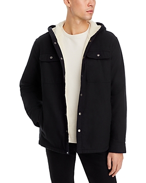 The North Face Hooded Campshire Shirt Jacket In Tnf Black