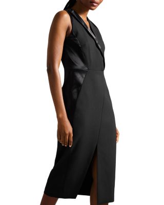 Ted Baker Ariaald Tuxedo Sleeveless Midi Dress | Bloomingdale's