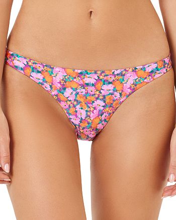 L*Space Positively Poppies Camellia Bikini Top