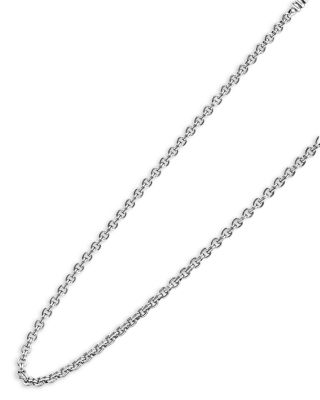 Men's Sterling Silver Anthem Double Link Caviar Chain Necklace, 20" - Exclusive