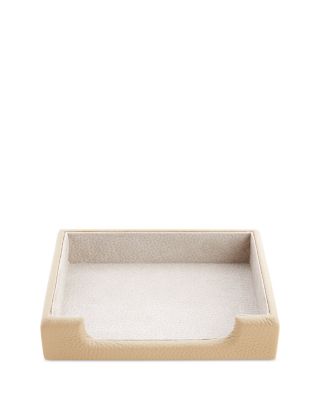 Leather Desktop Note Tray