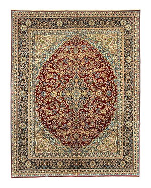 Bashian One Of A Kind Persian Kerman Area Rug, 9'9 X 12'8 In Red